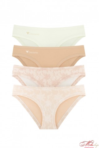 Комплект женских хлопковых трусиков слипов 4шт Obrana (Anabel Arto) 200-30 